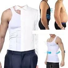 Коригуюча майка Slim n Lift для чоловіків, стрункість фігури, ефект V-подібного тіла, нейлон, спандекс