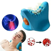 Електричний шийний масажер LY-471 SPIN PILLOW з режимами вібрації, пульсації та тепловою терапією
