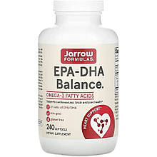 Риб'ячий жир баланс, Fish Oil EPA-DHA Balance, Jarrow Formulas, для підтримки серцево-судинної системи, 2000 мг, 240 капсул (1000