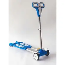 Дитячий самокат 4 колеса Scooter 2020 New: регульоване кермо, стійкість, композитні колеса