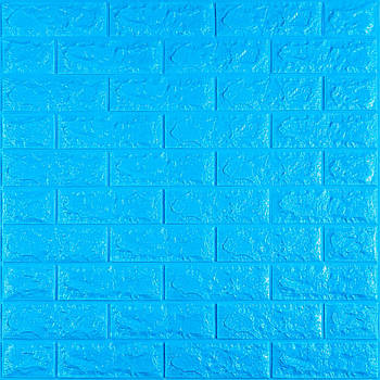 3D панель самоклеюча цегла Синій 700х770х7мм (003-7) SW-00000060