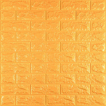 3D панель самоклеюча цегла Золотий 700х770х7мм (011-7) SW-00000052