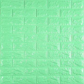 3D панель самоклеюча цегла М'ятний 700х770х7мм (012-7) SW-00000050