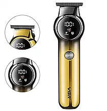 Акумуляторна машинка VGR V-989 для стрижки від USB, 3 насадки, нержавіюча сталь, 180 хв роботи