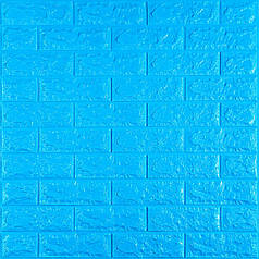 3D панель самоклеюча 700х770х7мм цегла Синій (003-7) SW-00000060