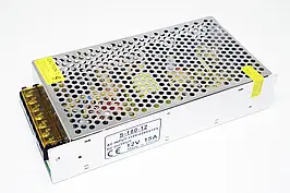 Адаптер-блок живлення 12V 15A металевий для світлодіодних стрічок та пристроїв 120Вт