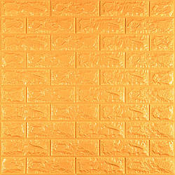 3D панель самоклеюча 700х770х7мм цегла Золотий (011-7) SW-00000052