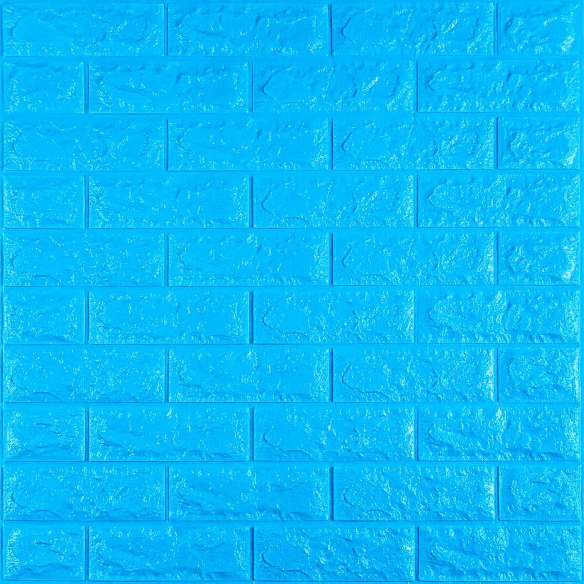 3D панель самоклеюча цегла Синій 700х770х7мм (003-7) SW-00000060