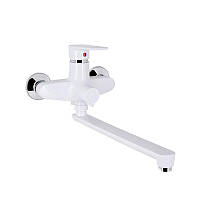 Змішувач для ванни Brinex 35W 005 білий довгий ніс