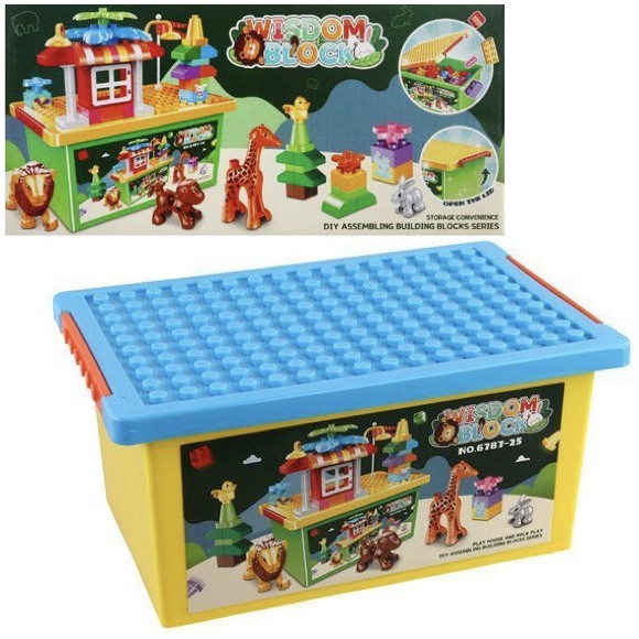 Конструктор для малюків у пластиковому боксі (101 деталь) арт. 6787-25, фото 1