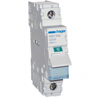 Выключатель нагрузки 1 полюс 125А 230W SBN199 Hager