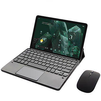 Клавіатура-підставка бездротова Smart Keyboard + Мишка для Google Pixel Tablet Ukr+Eng Black