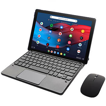 Клавіатура-підставка бездротова Smart Keyboard + Мишка для Google Pixel Slate i5 / i7 / m3 Ukr+Eng Black