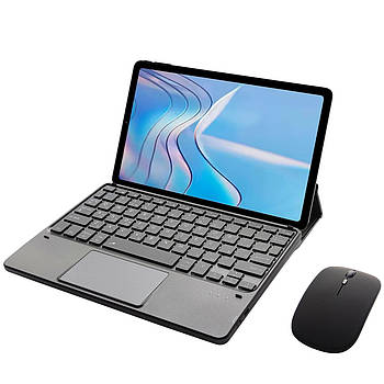 Клавіатура-підставка бездротова Smart Keyboard + Мишка для Hoco Hi12 Tablet PC Ukr+Eng Black