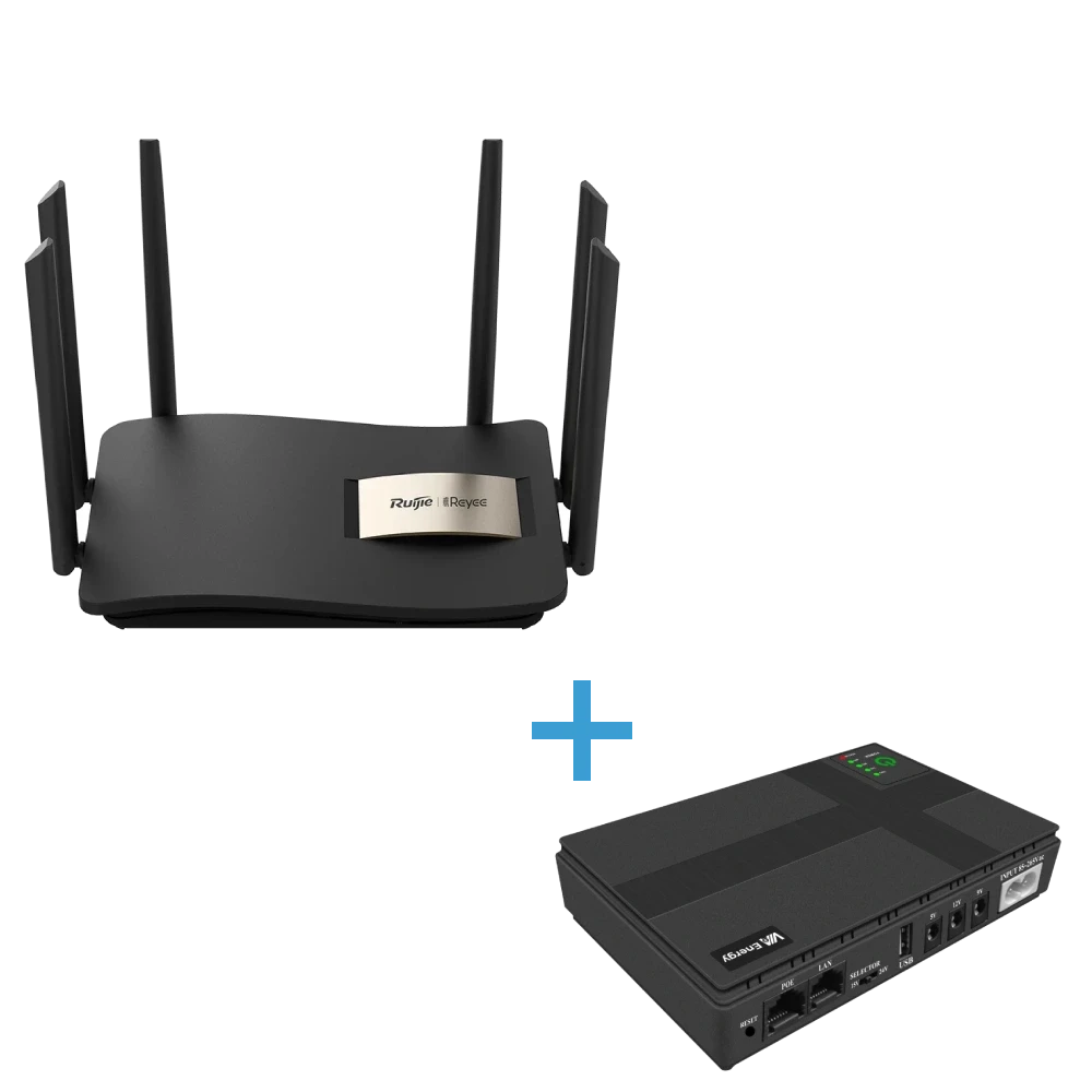 VIA Energy Mini UPS + RG-EW1200G Pro Комплект маршрутизатора та джерело безперебійного живлення