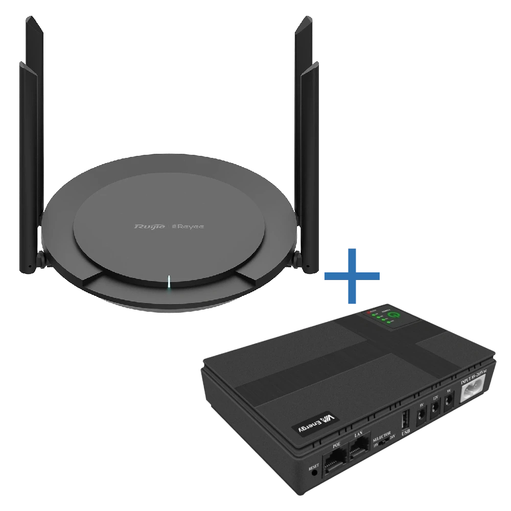 VIA Energy Mini UPS + RGB-00 PRO Комплект маршрутизатора та джерело безперебійного живлення