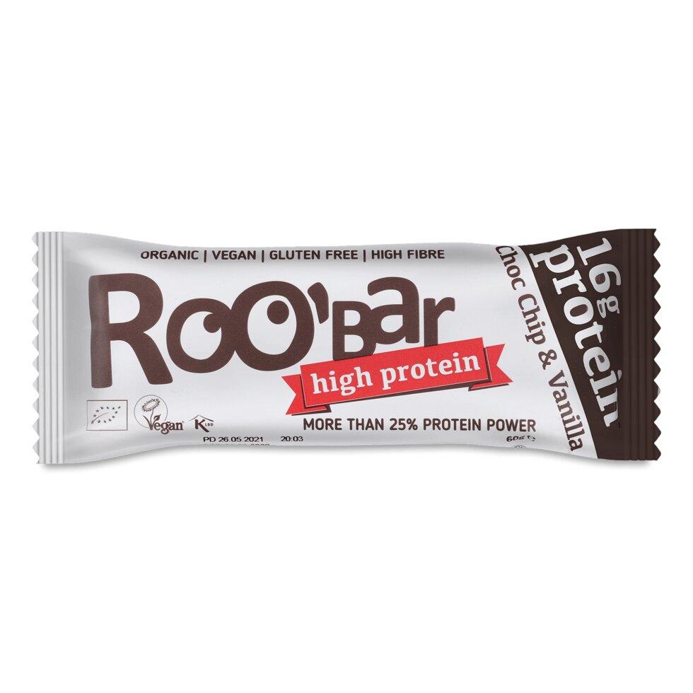 Батончик Roo'Bar протеїновий з шоколадом і ваніллю, 60г Код/Артикул 189