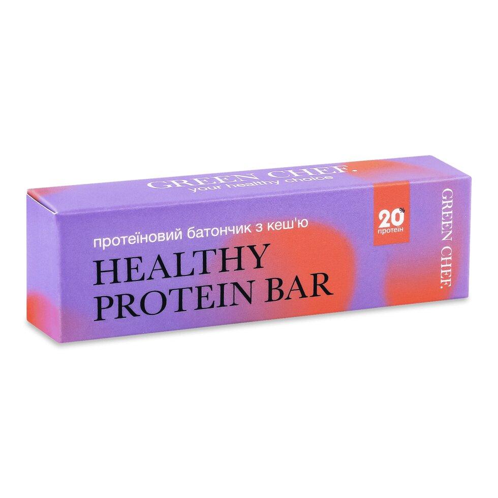 Батончик Green Chef Healthy Prot Bar протеїновий з кеш'ю, 50г Код/Артикул 189