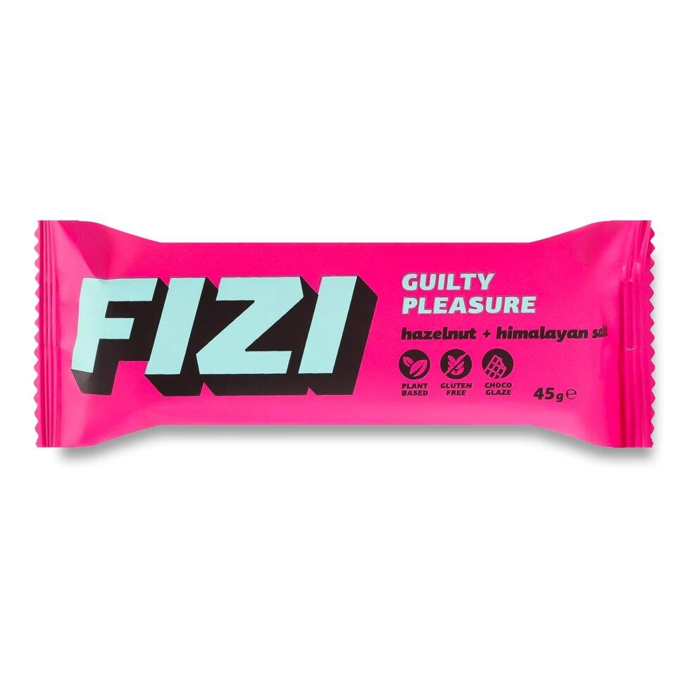 Батончик Fizi Hazelnut himalayan salt у шоколадній глазурі, 45г Код/Артикул 189