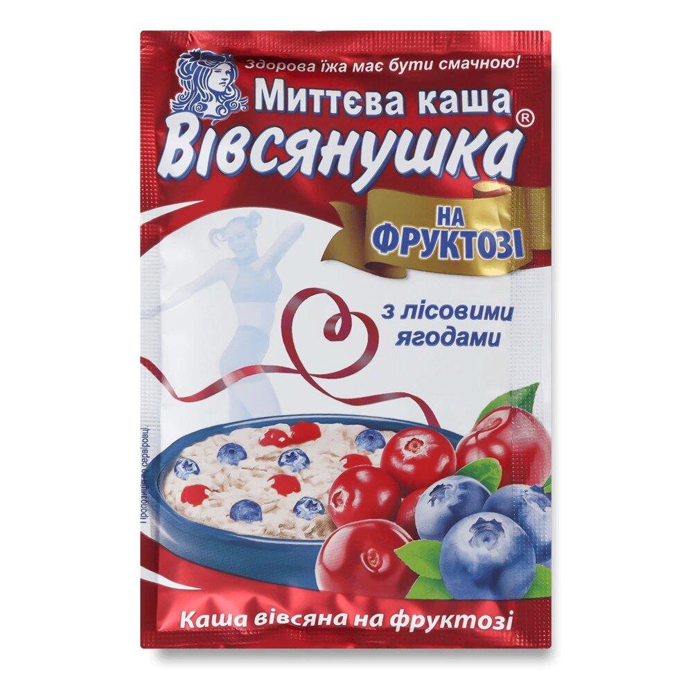 Каша «Вівсянушка» з лісовими ягодами, фруктозою та вершками, 40г Код/Артикул 189