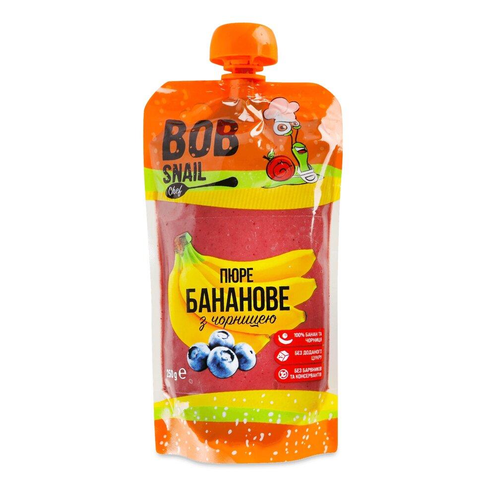 Пюре Bob Snail банан-чорниця, 250г Код/Артикул 189