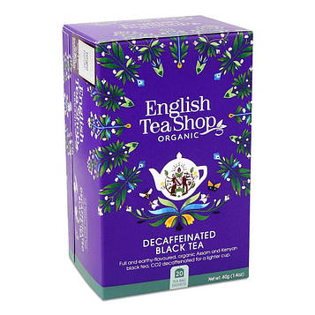 Чай чорний English Tea Shop без кофеїну органічний, 20*2г Код/Артикул 189