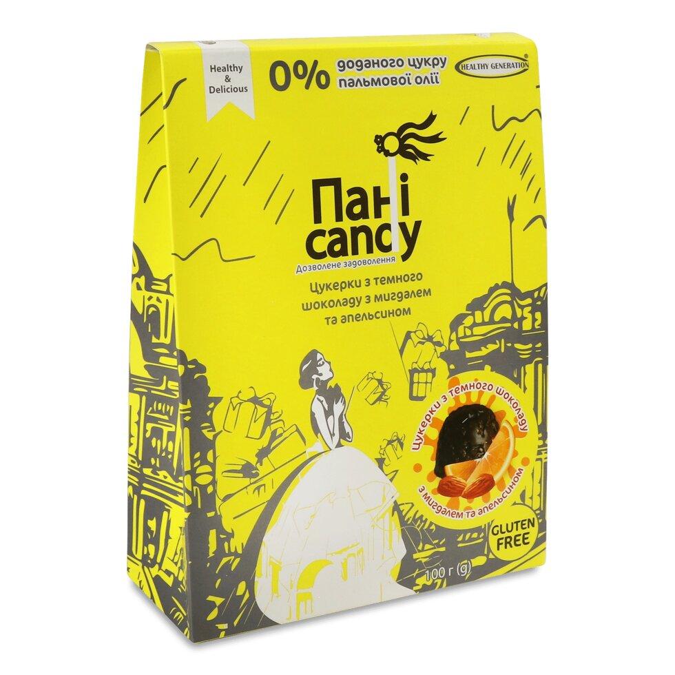 Цукерки Healthy Generation Пані Candy апельсин-мигдаль, 100г Код/Артикул 189