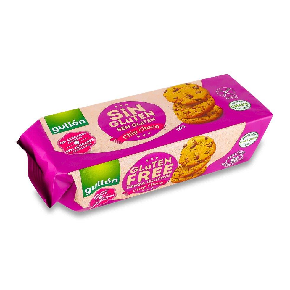 Печиво Gullon Chip Choco без глютену та цукру, 130г Код/Артикул 189