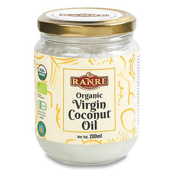 Олія кокосова Ranre Virgin органічна, 0,2л Код/Артикул 189