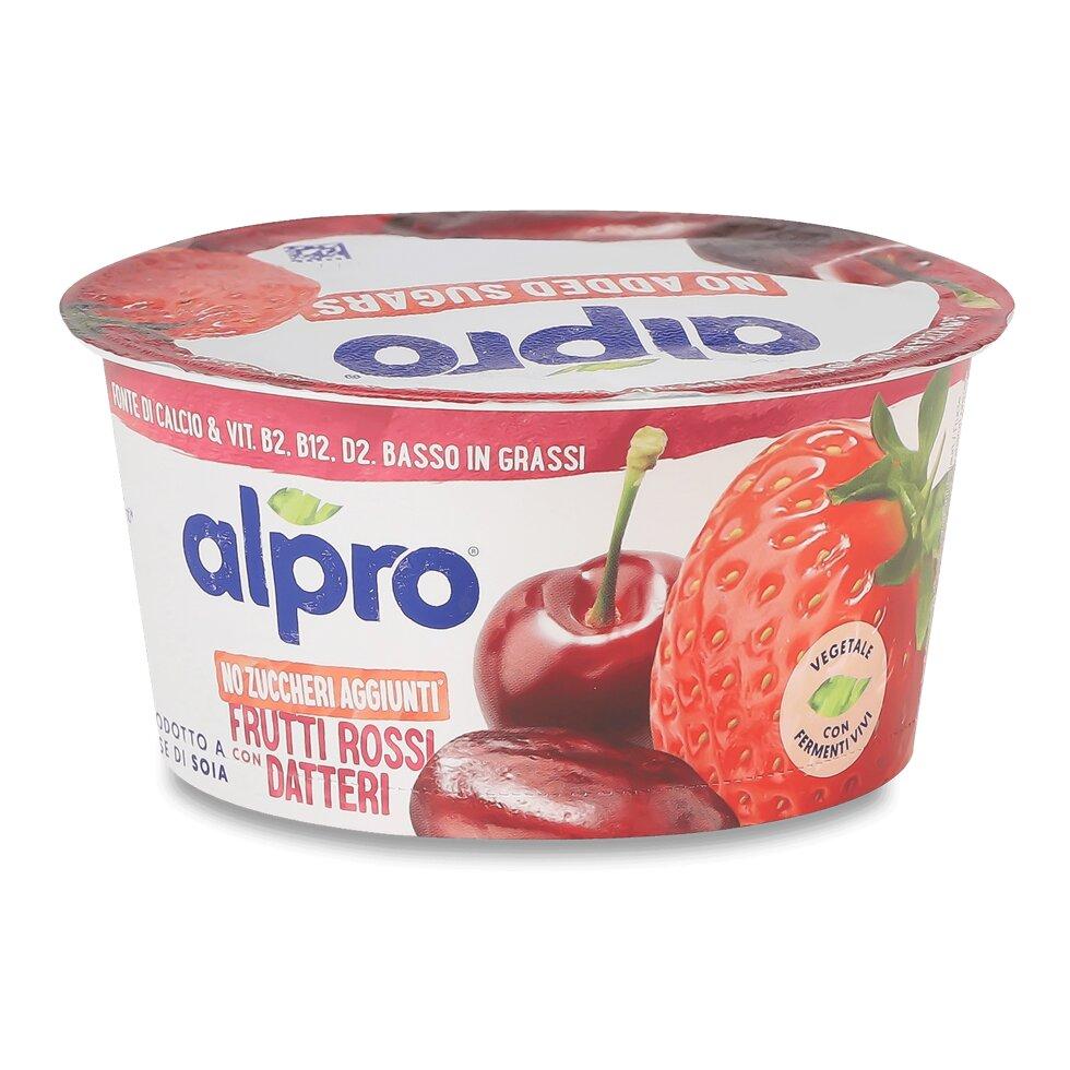 Десерт Alpro соєвий ферментований червоні фрукти з фініками, 135г Код/Артикул 189
