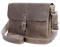 Сумка SHVIGEL 00980 з натуральної винтажной шкіри Коричнева