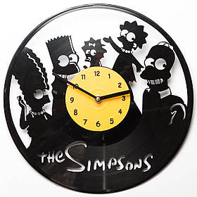 Годинник вінілові Simpsons оригінальний подарунок прикольний