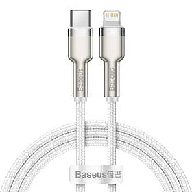 Кабель Baseus Cafule Series Metal Data Cable Type-C to iP PD 20W 1m White ly