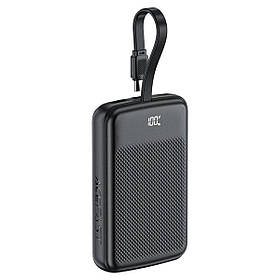 Зовнішній акумулятор ACEFAST M13 PD22.5W power bank with cable 10000mAh Black ly