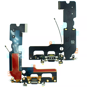 Шлейф iPhone 7 Plus з роз'ємом зарядки та аудіо роз'ємом black (знятий оригінал)