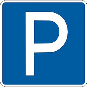 Дорожній знак 5.42.1 Місце для стоянки 700х700 мм (5100)  pfz-5.42.1