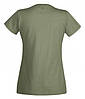 Жіноча футболка класична оливкова 420-59, фото 2