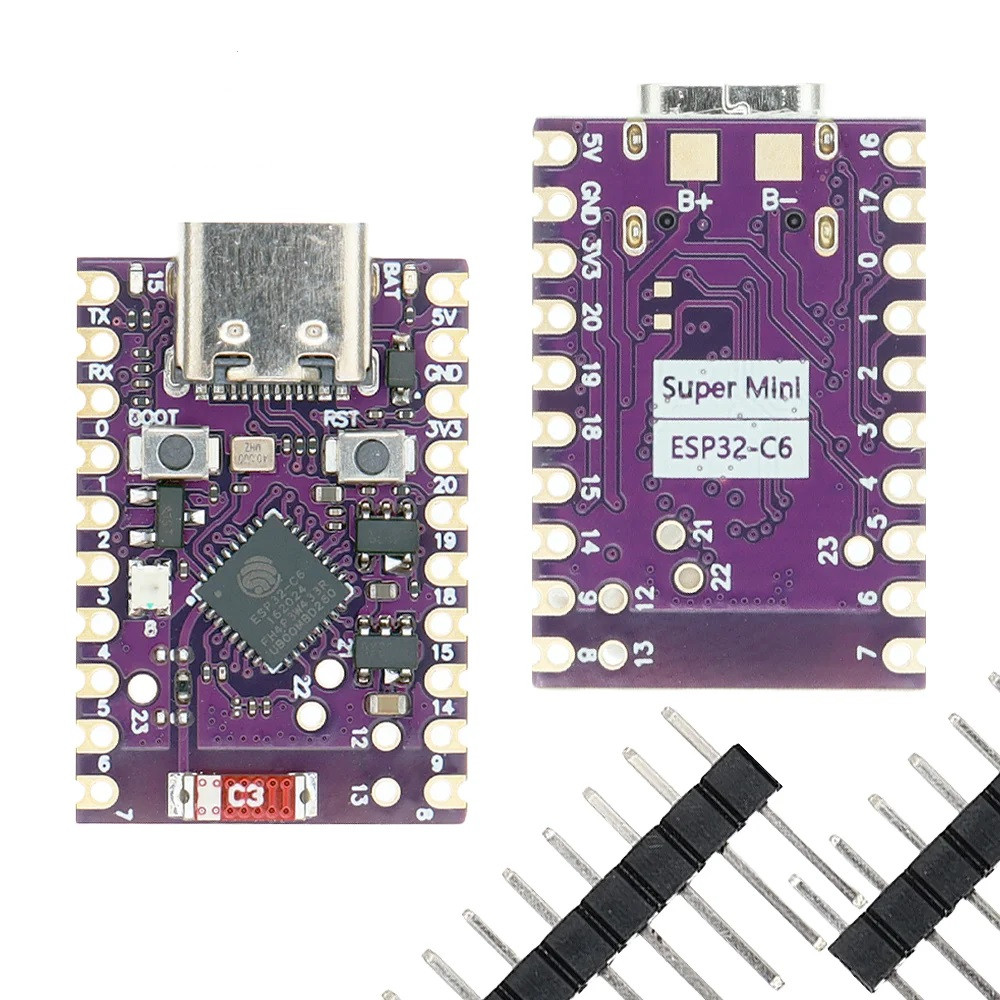 Плата розробки TENSTAR ROBOT ESP32-C6 Wi-Fi + Bluetooth модуль, SuperMini, для IoT, Arduino, Smart Home