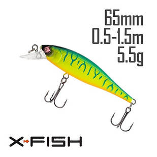 Воблер X-Fish Predator 65SP 65mm 5.5g #120 (0.5-1.5m)