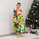 Халат дитячий з плюшевого велюру Grinch №2 18255 98-104 см ly, фото 3