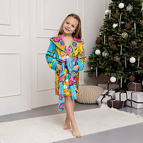 Халат дитячий з плюшевого велюру The Simpsons 18243 98-104 см yL.