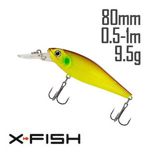 Воблер X-Fish Robber 80F 80mm 9.5g #004 (0.5-1.0m)