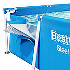 Дитячий каркасний прямокутний басейн Bestway 56404 для відпочинку 300 x 201 x 66 см на 3300 л Блакитний, фото 5