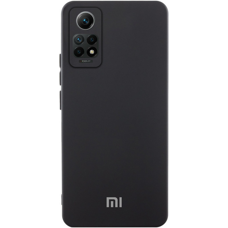 Чохол Silicone Cover Lakshmi Full Camera (AA) with logo для Xiaomi Redmi Note 12 Pro 4G Чорний / Black
