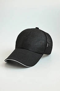 Бейсболка унісекс чорна з сіткою MKKT0003-1-3