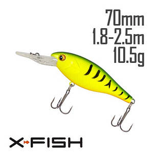 Воблер X-Fish Beaver 70F 70mm 10.5g #098 (1.8-2.5m)