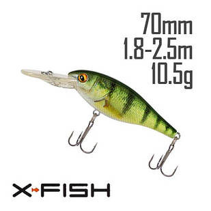 Воблер X-Fish Beaver 70F 70mm 10.5g #289 (1.8-2.5m)