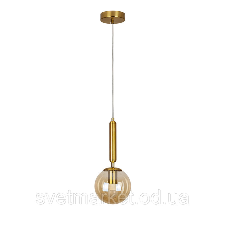 Бронзовий підвісний світильник 9992015F-1 BRZ+BR, фото 1