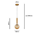 Бронзовий підвісний світильник 9992015F-1 BRZ+BR, фото 2