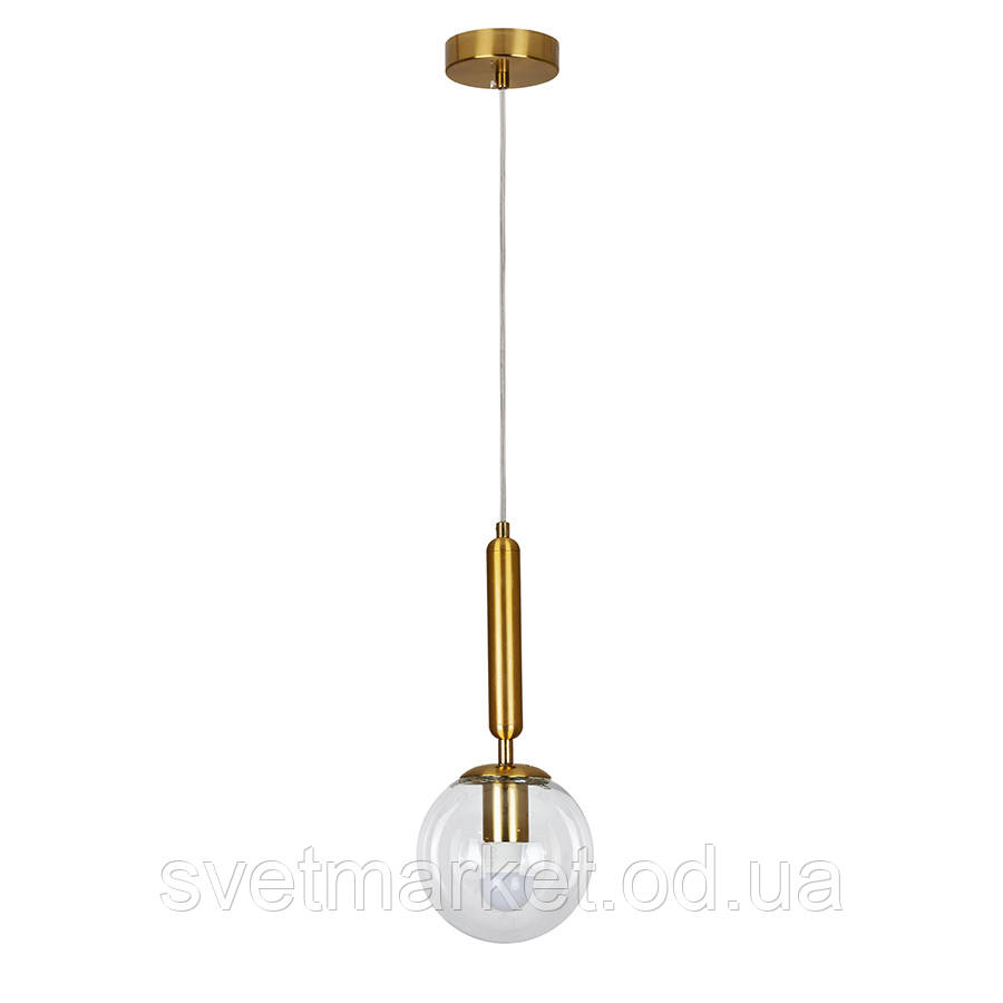 Підвісний декоративний світильник 9992015F-1 BRZ+CL, фото 1